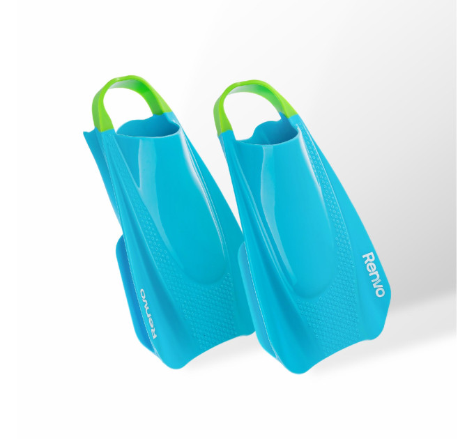 Короткі ласти для тренування в басейні Renvo Sado Pro із відкритою п'ятою Синій 36-38 (SF200-04 36-38)