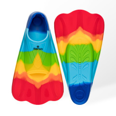 Короткі ласти для тренування в басейні Renvo Criz із закритою п'ятою Різнокольоровий 27-29 (SF120-45 27-29)