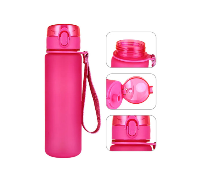 Пляшка для води EasyFit AquaFlow 800 мл (рожева)