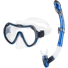 Набір маска та трубка Aqua Speed Java + Elba 8205 Cіній OSFM (5908217682055)