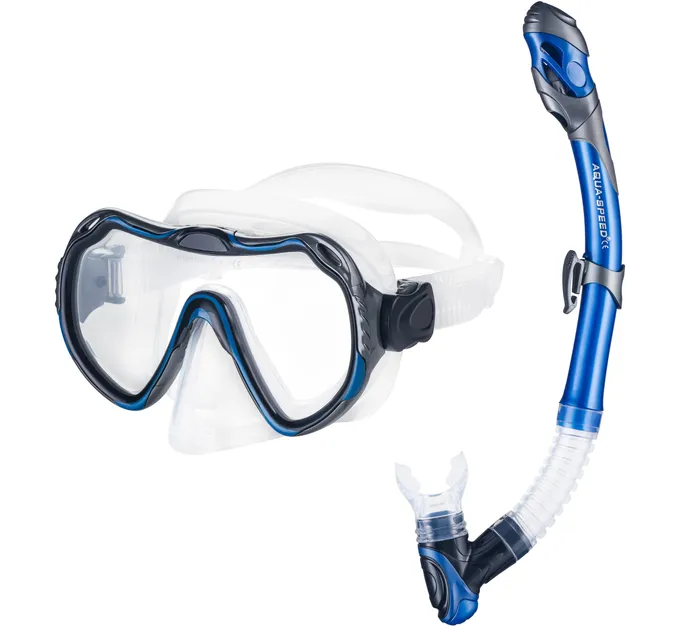 Набір маска та трубка Aqua Speed Java + Elba 8205 Cіній OSFM (5908217682055) Набір маска та трубка Aqua Speed Java + Elba 8205 Cіній OSFM (5908217682055)