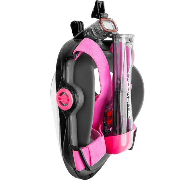 Повнолицьова маска Aqua Speed SPECTRA 2.0 9912 Чорний, Рожевий Уні S/M (247-19 S/M)