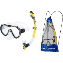 Набір маска та трубка Aqua Speed Java + Elba 8206 Жовтий OSFM 5908217682062