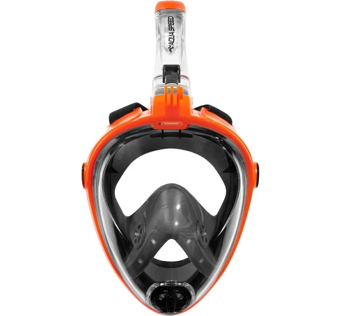 Повнолицьова маска Aqua Speed SPECTRA 2.0 9915 Чорний, Помаранчевий Уні S/M (247-75 S/M)