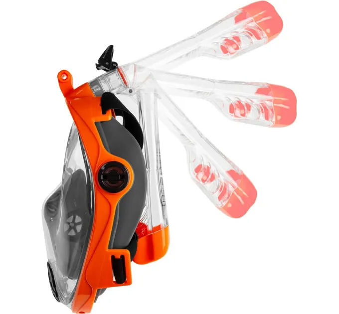 Повнолицьова маска Aqua Speed SPECTRA 2.0 9915 Чорний, Помаранчевий Уні S/M (247-75 S/M)