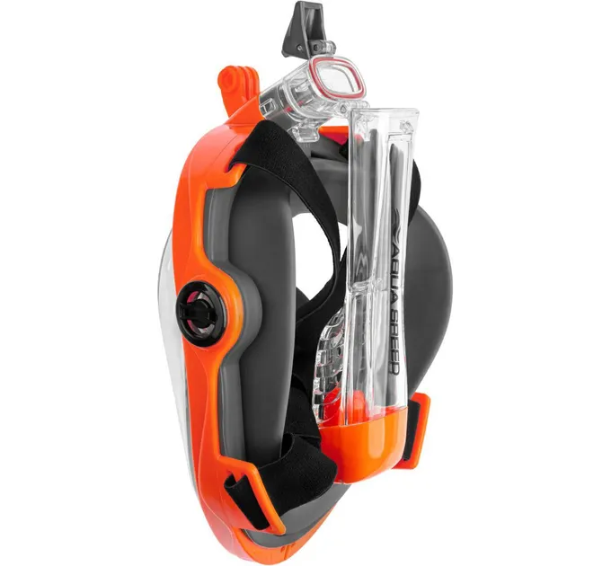 Повнолицьова маска Aqua Speed SPECTRA 2.0 9915 Чорний, Помаранчевий Уні S/M (247-75 S/M)
