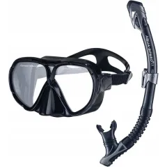 Набір маска та трубка Aqua Speed VANUA+BORNEO 5831 Чорний OSFM (5908217682352)