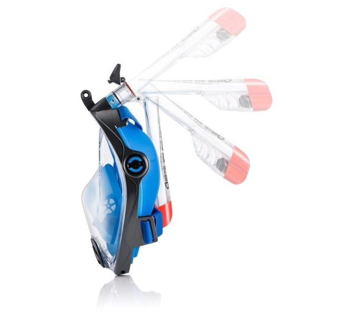 Повнолицева маска Aqua Speed SPECTRA 2.0 7073 синій, чорний Чол S/M (5908217670687)