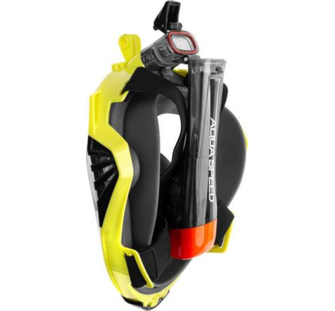 Повнолицева маска Aqua Speed DRIFT 9942 чорний,жовтий Уні L/XL 249-38