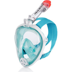 Повнолицева маска Aqua Speed SPECTRA 2.0 блакитний, білий Жін S/M (5908217670717)