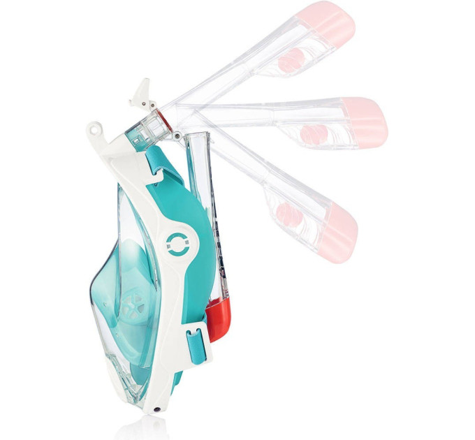 Повнолицева маска Aqua Speed SPECTRA 2.0 блакитний, білий Жін S/M (5908217670717)