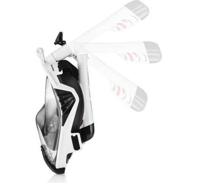 Повнолицева маска Aqua Speed DRIFT 7087 чорний, білий Уні S/M 249-57