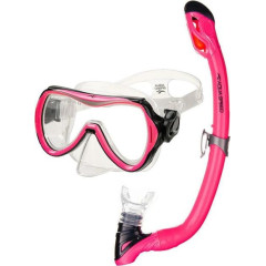 Дитячий Набір маска і трубка Aqua Speed Alize + Samos Рожевий OSFM (617-03)