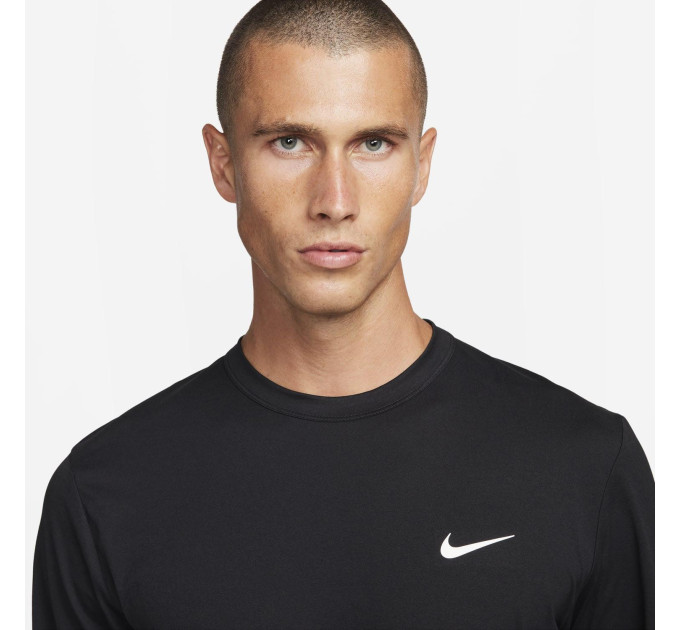 Чоловічий Лонгслів Nike M NK DF UV HYVERSE LS Чорний L (7dFB8583-010 L)