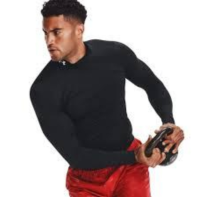 Лонгслів UA HG Armour Comp Mock LS чорний Чол XL 1369606-001 XL
