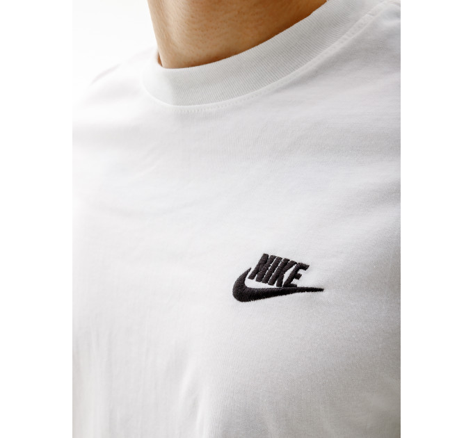 Чоловічий Лонгслів Nike M NSW CLUB TEE - LS Білий 2XL (7dAR5193-100 2XL)