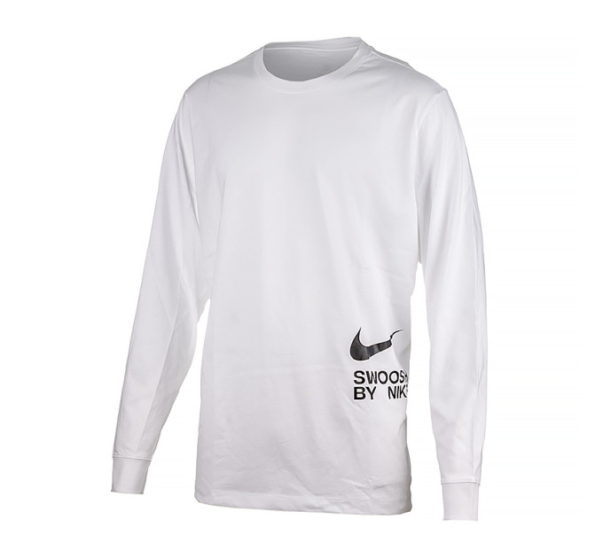 Чоловічий Лонгслів Nike TEE LS BIG SWOOSH Білий 2XL (7dFJ1119-100 2XL)