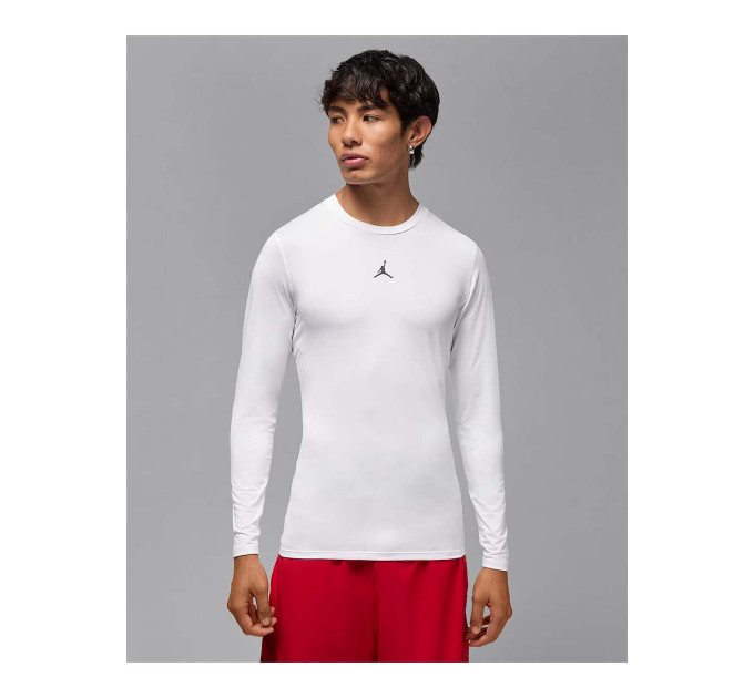 Чоловічий Лонгслів Jordan M DF SPRT LS BASELAYER Білий L (7dHQ8683-100 L)