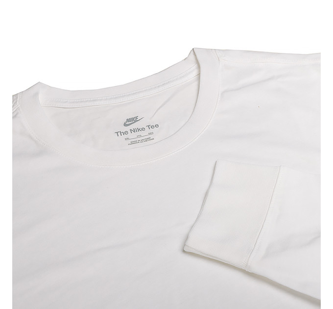 Чоловічий Лонгслів Nike TEE LS BIG SWOOSH Білий XL (7dFJ1119-100 XL)