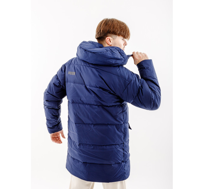 Чоловічий Куртка пуховик PUMA Protective Hooded Down Coat Синій M (7d67537806 M)