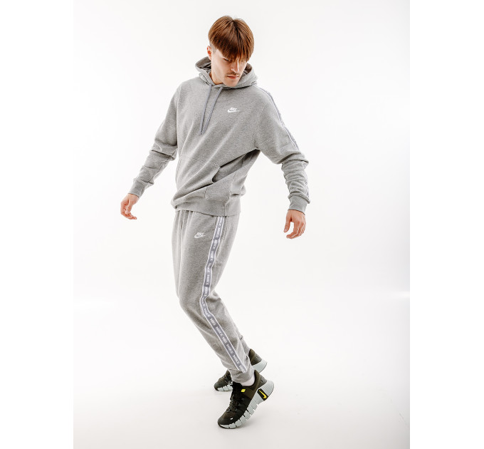 Чоловічий Спортивний костюм Nike M NK CLUB FLC GX HD TRK SUIT Сірий L (7dFB7296-063 L)