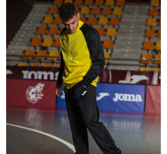 Чоловічий спортивний костюм Joma ACADEMY IV TRACKSUIT жовтий,чорний XL 101966.901 XL
