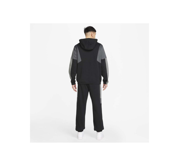 Чоловічий Костюм спортивний Nike M CLUB FLEECE HDED TRACK GX Чорний M (7dHV1165-010 M)