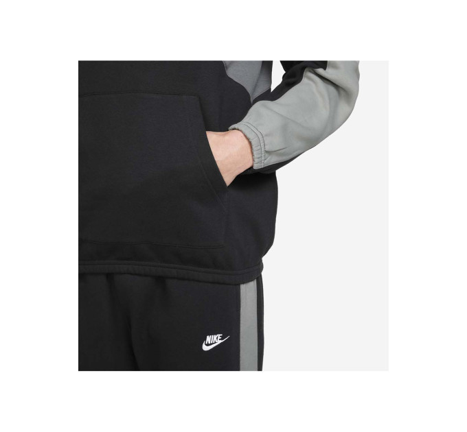Чоловічий Костюм спортивний Nike M CLUB FLEECE HDED TRACK GX Чорний M (7dHV1165-010 M)