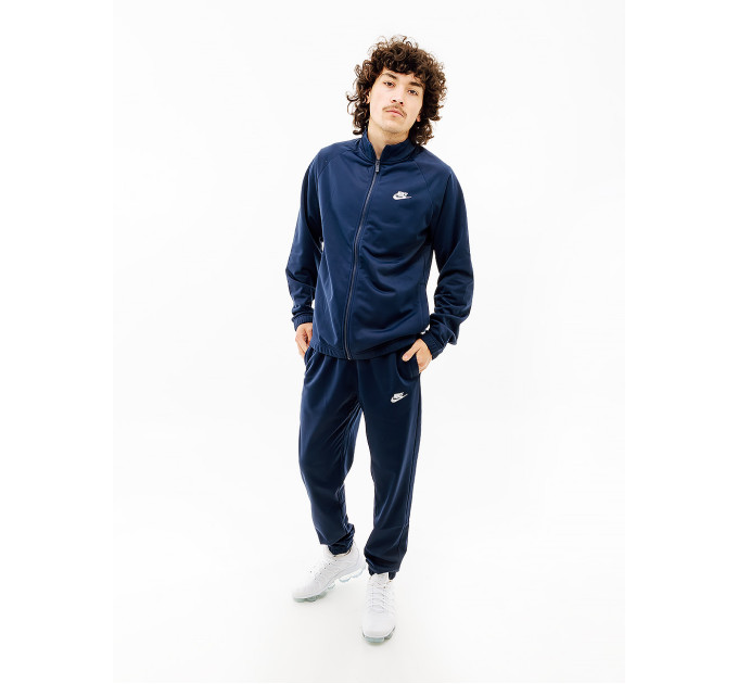 Чоловічий Спортивний костюм Nike CLUB PK TRK SUIT Синій S (7dFB7351-410 S)