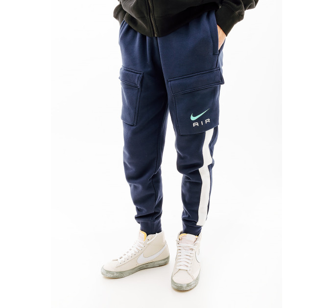 Чоловічі Штани Nike S AIR CARGO PANT FLC BB Синій M (7dFN7693-410 M)