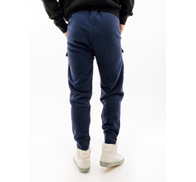 Чоловічі Штани Nike S AIR CARGO PANT FLC BB Синій M (7dFN7693-410 M)