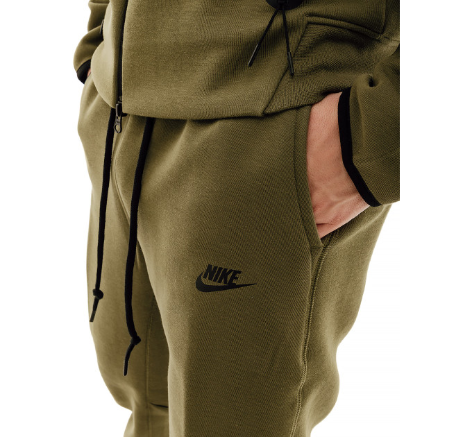 Чоловічі Штани Nike TCH FLC JGGR Хакі M (7dFB8002-222 M)