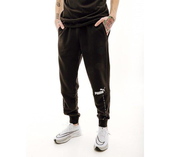 Чоловічі Штани Puma ESS BLOCK x TAPE Sweatpants Чорний M (7d67517201 M) Чоловічі Штани Puma ESS BLOCK x TAPE Sweatpants Чорний M (7d67517201 M)