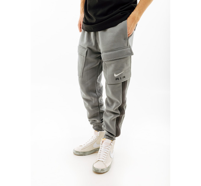 Чоловічі Штани Nike S AIR CARGO PANT FLC BB Сірий XL (7dFN7693-065 XL)