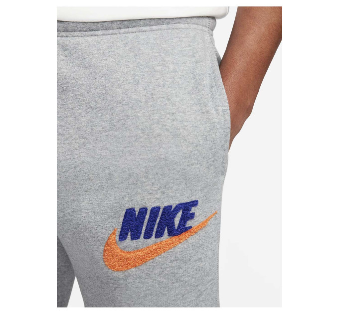 Чоловічі Штани Nike M NK CLUB BB JOGGER CHNL FTRA Сірий XL (7dFN3094-063 XL)