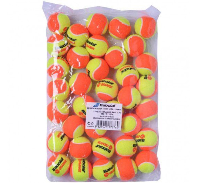 М'ячі для тенісу Babolat Помаранчевий 36 bag (511004-113)