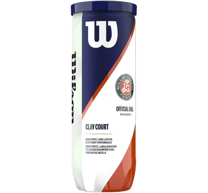 М'ячі для тенісу Wilson ROLAND GARROS CLAY CT 3 BALL Green (WRT125000)