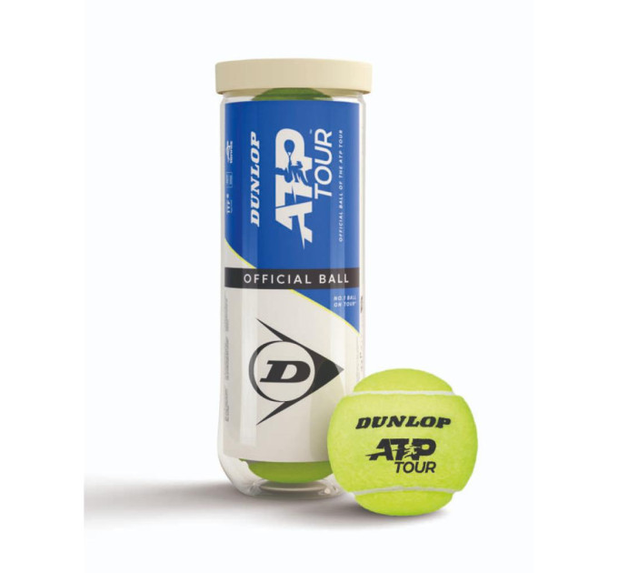М'ячі для тенісу Dunlop ATP TOUR 3B 601598 М'ячі для тенісу Dunlop ATP TOUR 3B 601598