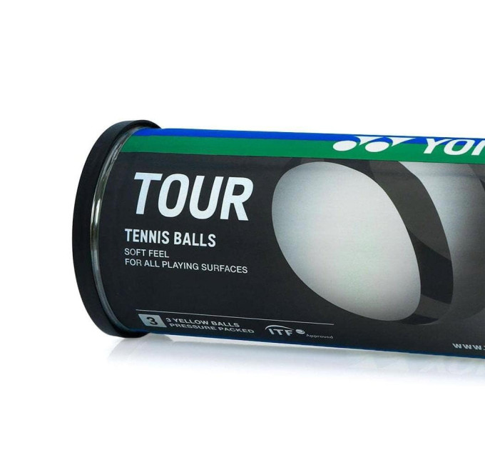 М'ячі для тенісу Yonex Tour (3B) Жовтий (TBTR3B)