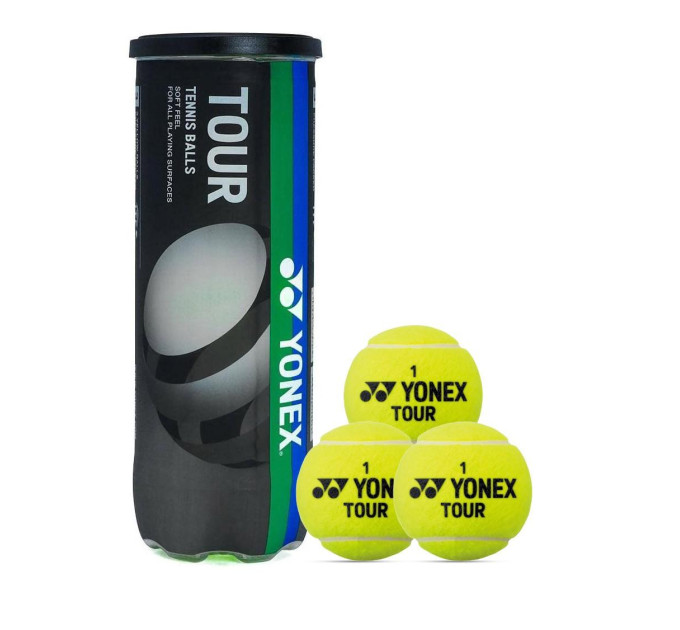 М'ячі для тенісу Yonex Tour (3B) Жовтий (TBTR3B)