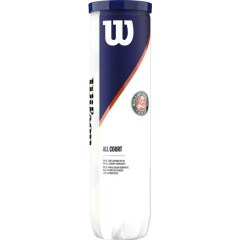 М'ячі для тенісу Wilson ROLAND GARROS ALL CT 4 BALL WRT116400