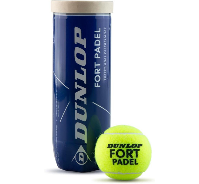 М'ячі для падел тенісу Dunlop FORT PADEL 3PET 601555