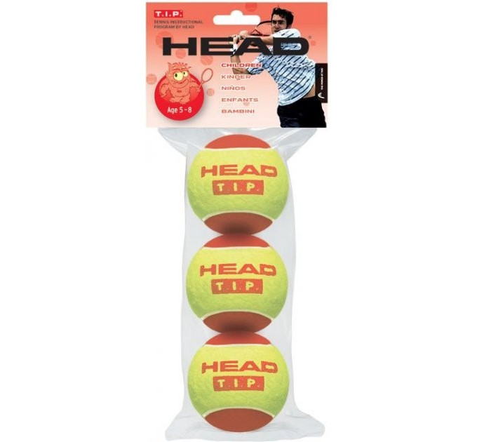М'ячі для великого тенісу HEAD TIP 3 шт. Жовті (578-213)