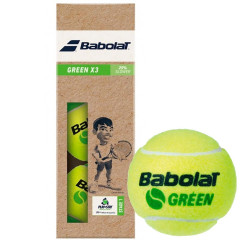 М'ячі для тенісу Babolat GREEN paper pack 3 ball 501106-113