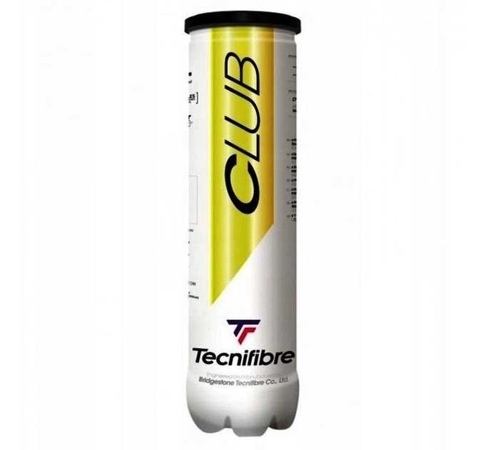М'ячі для великого тенісу Tecnifibre Club 4В Club 4TF