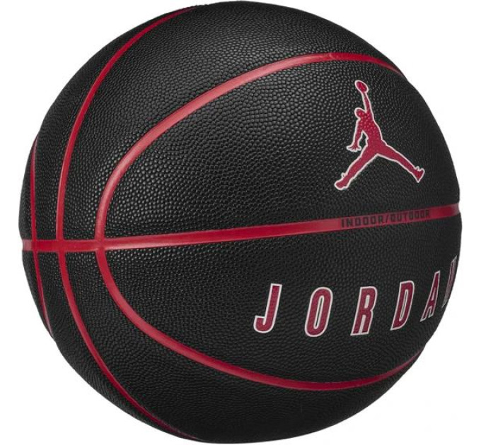 М'яч баскетбольний JORDAN ULTIMATE 2.0 8P DEFLATED BLACK/FIRE RED/WHITE/FIRE RED size 7 (J.100.8254.017.07 7)