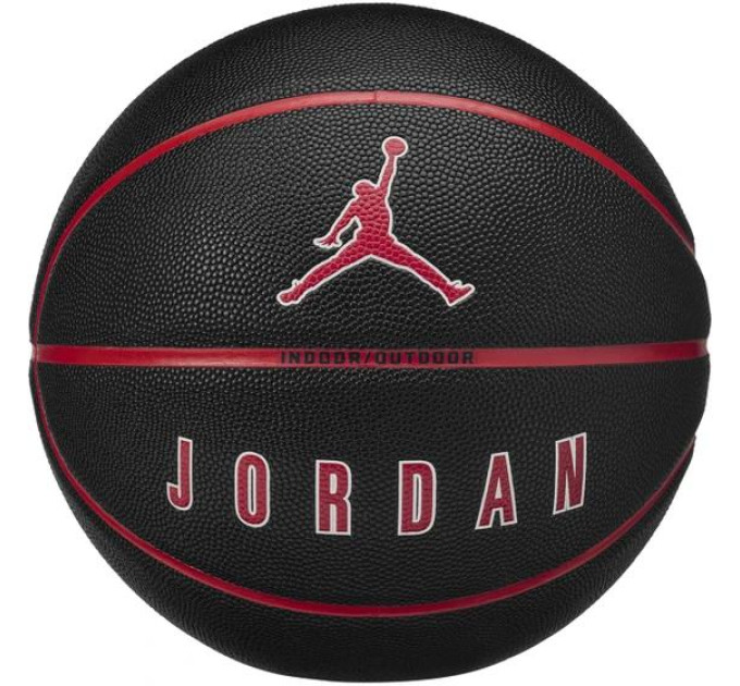 М'яч баскетбольний JORDAN ULTIMATE 2.0 8P DEFLATED BLACK/FIRE RED/WHITE/FIRE RED size 7 (J.100.8254.017.07 7)