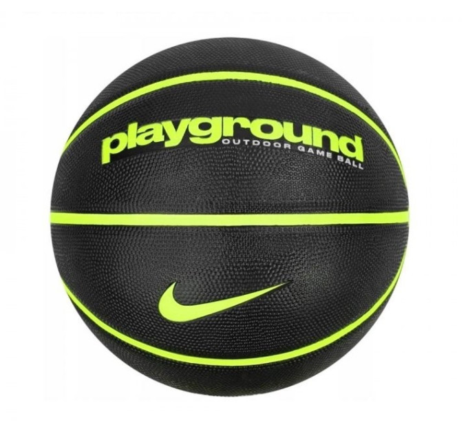 М'яч баскетбольний Nike Everyday Playground 8P Deflated Size 5 Black / Green (N.100.4498.085.05)