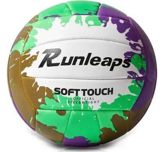 М'яч волейбольний Runleaps Green Purple size 5 (Runleaps GP 5) М'яч волейбольний Runleaps Green Purple size 5 (Runleaps GP 5)