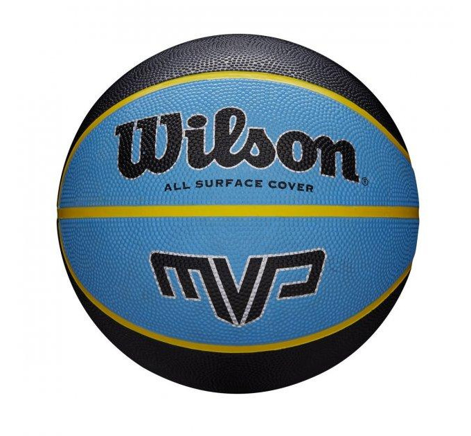 М'яч баскетбольний Wilson MVP 295 Size 7 Black/Blue (WTB9019XB07)